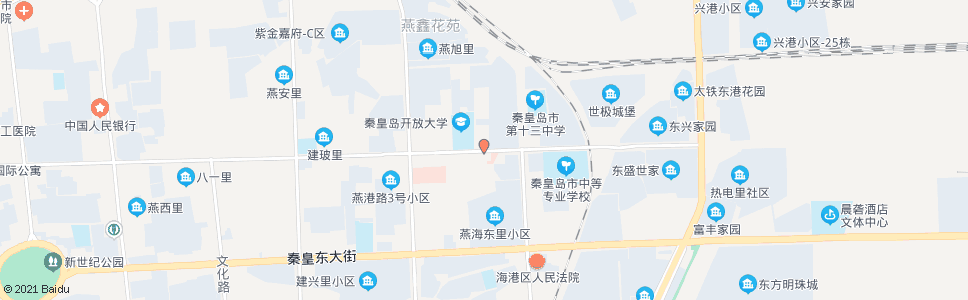 秦皇岛东华里(市卫校)_公交站地图_秦皇岛公交_妙搜公交查询2025