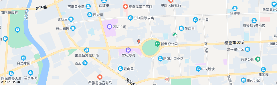 秦皇岛迎秋西里(华娜婚礼庆典)_公交站地图_秦皇岛公交_妙搜公交查询2024