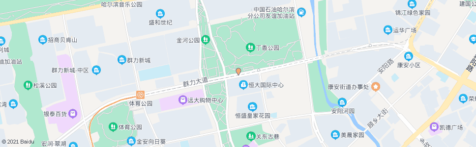 哈尔滨群里大道(景江东路口)_公交站地图_哈尔滨公交_妙搜公交查询2024