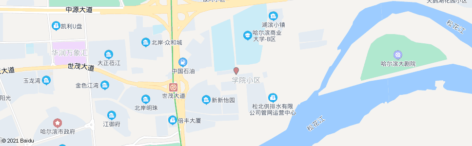 哈尔滨松北区一路与学海街交口_公交站地图_哈尔滨公交_妙搜公交查询2024