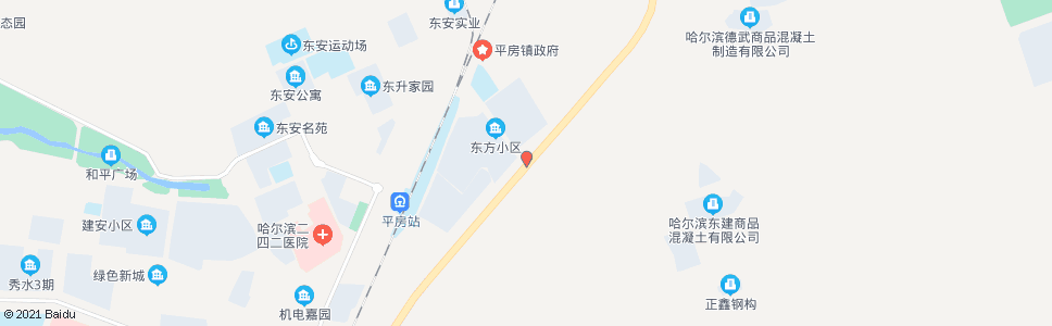 哈尔滨向东街与哈五公路交口_公交站地图_哈尔滨公交_妙搜公交查询2024