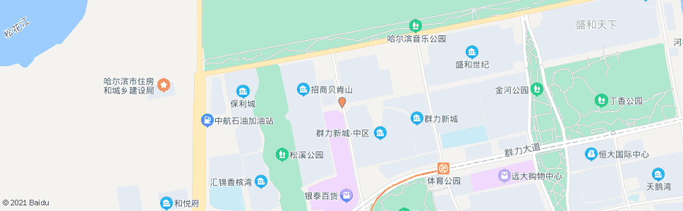 哈尔滨丽江路(群力第一大道路口)_公交站地图_哈尔滨公交_妙搜公交查询2024