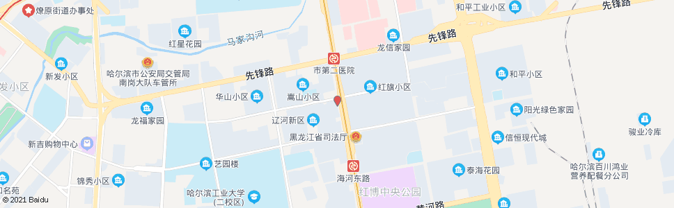 哈尔滨建设银行_公交站地图_哈尔滨公交_妙搜公交查询2024