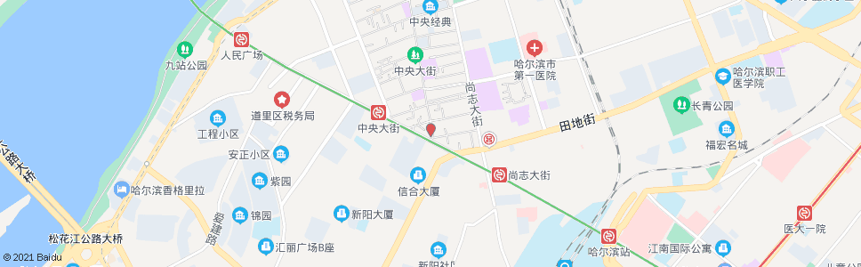 哈尔滨经纬街(中央大街步行街)_公交站地图_哈尔滨公交_妙搜公交查询2024