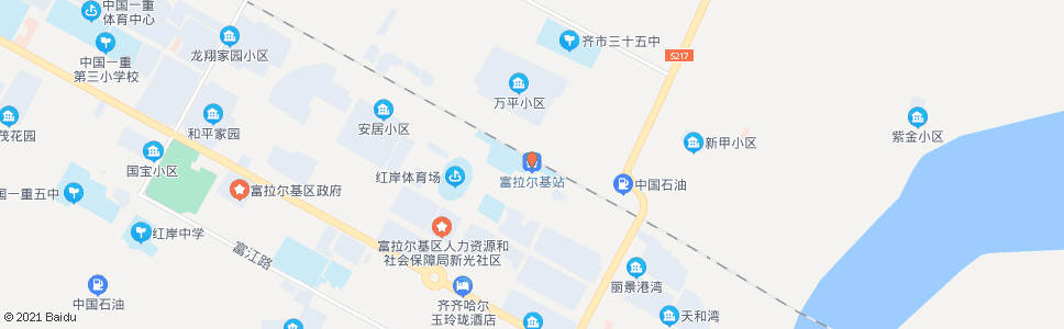 齐齐哈尔41街区(富拉尔基)_公交站地图_齐齐哈尔公交_妙搜公交查询2024