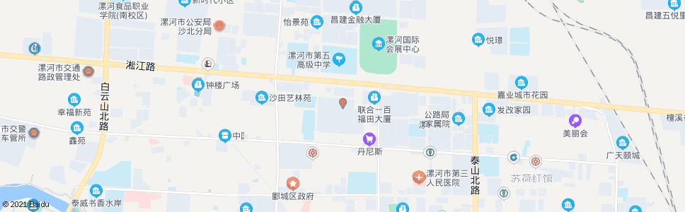 漯河淞江小区_公交站地图_漯河公交_妙搜公交查询2024