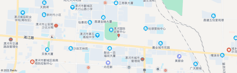 漯河市报社_公交站地图_漯河公交_妙搜公交查询2024