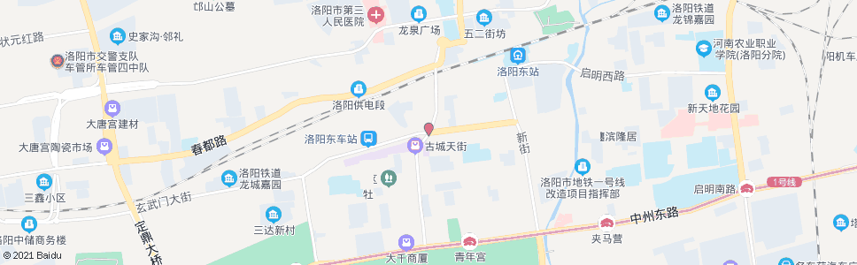 洛阳北大街环城北路口_公交站地图_洛阳公交_妙搜公交查询2024