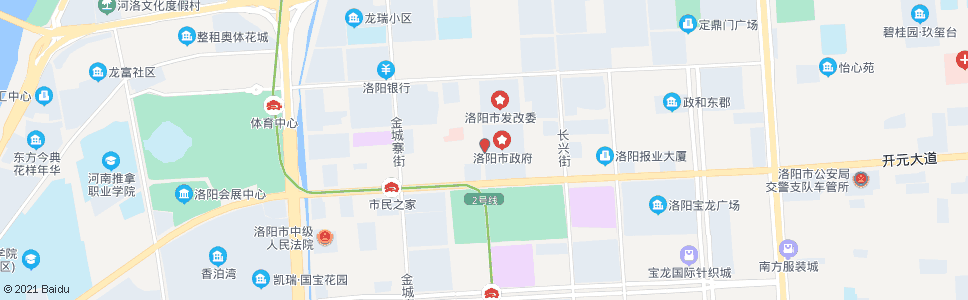 洛阳市委西门(市府西街政和路口北)_公交站地图_洛阳公交_妙搜公交查询2025