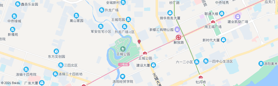 洛阳唐宫西路王城大道口_公交站地图_洛阳公交_妙搜公交查询2025