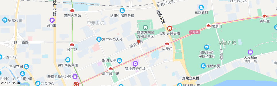 洛阳唐宫中路玻璃厂路_公交站地图_洛阳公交_妙搜公交查询2024