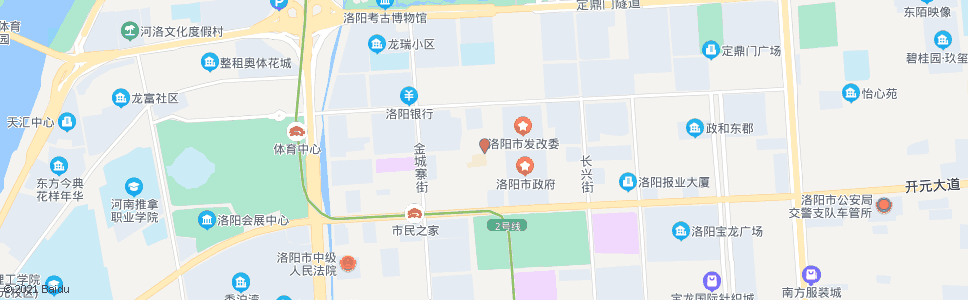 洛阳政和路市府西街口_公交站地图_洛阳公交_妙搜公交查询2024