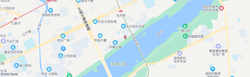 洛阳滨河北路牡丹桥西_公交站地图_洛阳公交_妙搜公交查询2024