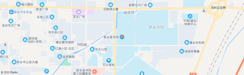 新乡新乡医学院(金穗大道新三街口)_公交站地图_新乡公交_妙搜公交查询2024