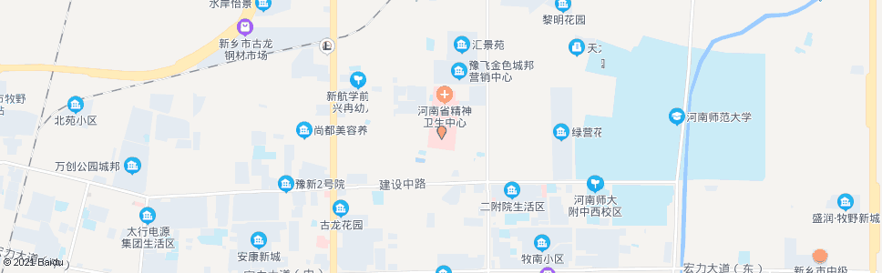 新乡精神病医院_公交站地图_新乡公交_妙搜公交查询2024