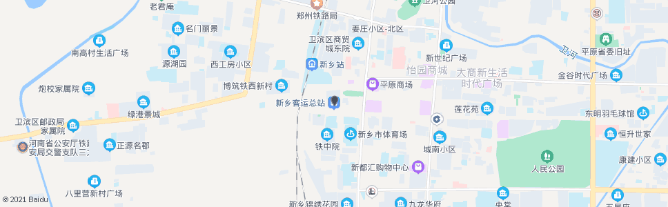 新乡市委客房_公交站地图_新乡公交_妙搜公交查询2024