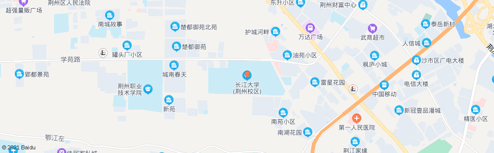 荆州长江大学城中区_公交站地图_荆州公交_妙搜公交查询2024