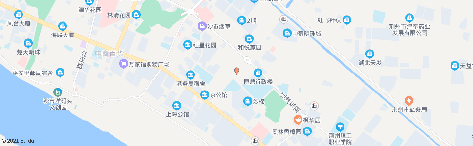 荆州武商沙市店_公交站地图_荆州公交_妙搜公交查询2024