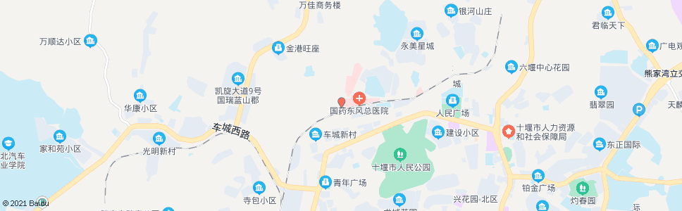 十堰东风总医院住院部_公交站地图_十堰公交_妙搜公交查询2024