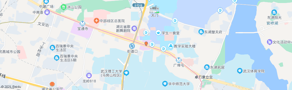 武汉珞喻路地铁街道口站_公交站地图_武汉公交_妙搜公交查询2024