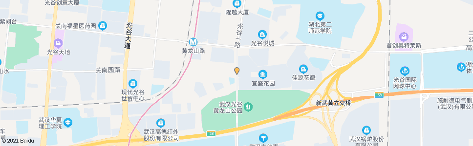 武汉光谷一路黄龙山北路_公交站地图_武汉公交_妙搜公交查询2024