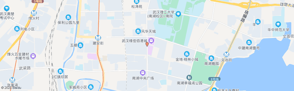 武汉建安街丁字桥南路_公交站地图_武汉公交_妙搜公交查询2024