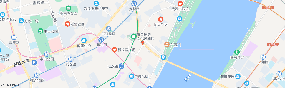 武汉胜利街北京路_公交站地图_武汉公交_妙搜公交查询2024