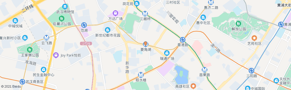 武汉长江日报路地铁菱角湖站_公交站地图_武汉公交_妙搜公交查询2024