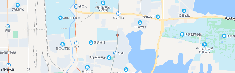 武汉野芷湖西路马湖新区_公交站地图_武汉公交_妙搜公交查询2024