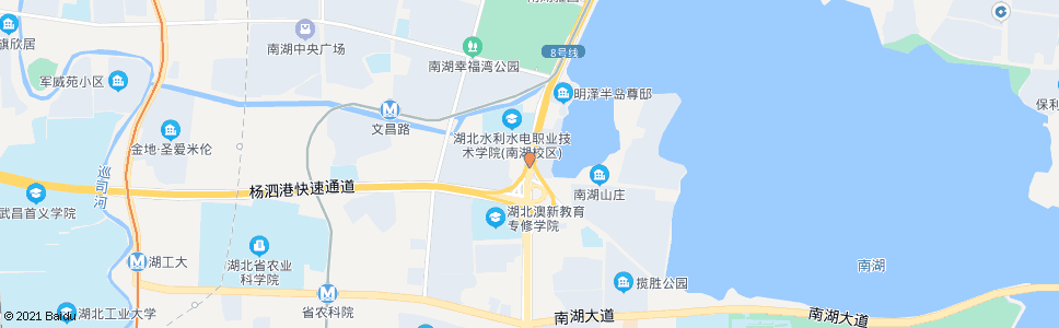 武汉珞狮路南湖山庄_公交站地图_武汉公交_妙搜公交查询2024