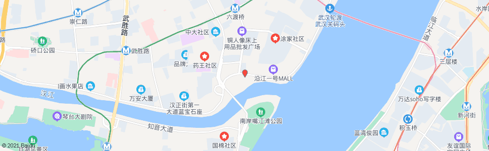 武汉沿江大道集家嘴_公交站地图_武汉公交_妙搜公交查询2024