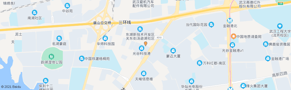 武汉华师园北路茅店_公交站地图_武汉公交_妙搜公交查询2024