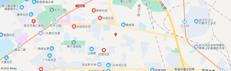 武汉工业四路23街坊_公交站地图_武汉公交_妙搜公交查询2024