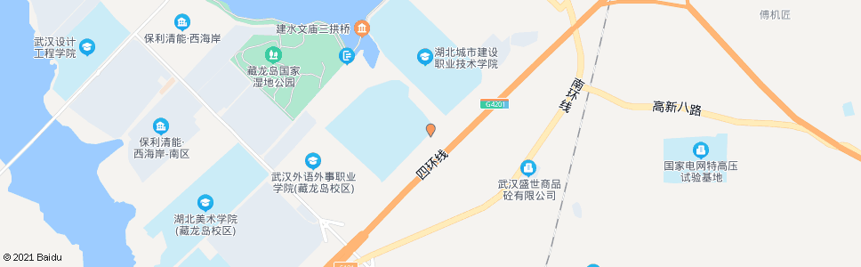 武汉环岛路体育科技学院_公交站地图_武汉公交_妙搜公交查询2024