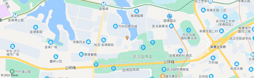 武汉金银湖南三街环湖东路_公交站地图_武汉公交_妙搜公交查询2024