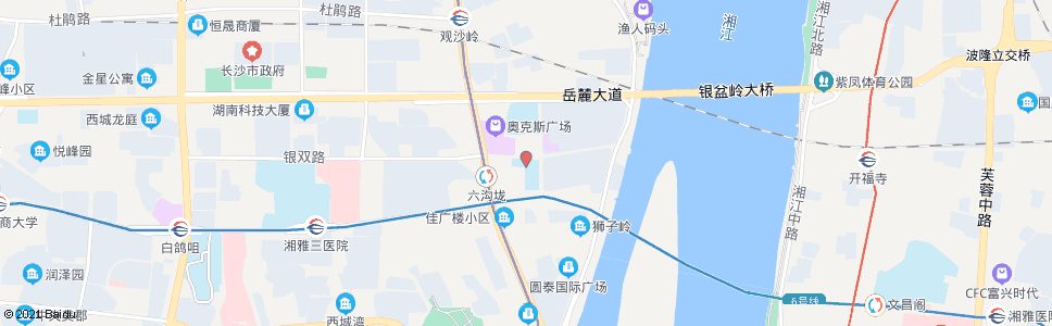 长沙岳麓滨江小学_公交站地图_长沙公交_妙搜公交查询2024