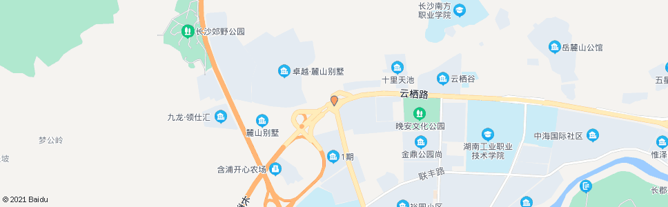 长沙象嘴路云栖路口_公交站地图_长沙公交_妙搜公交查询2024