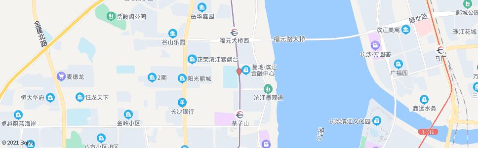 长沙潇湘北路佑母塘路口_公交站地图_长沙公交_妙搜公交查询2024