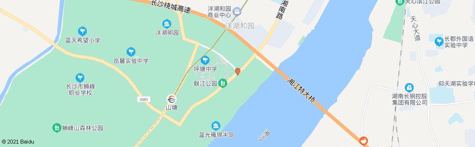 长沙坪塘大道联江路口_公交站地图_长沙公交_妙搜公交查询2024