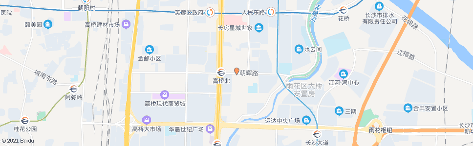 长沙嘉雨路朝晖路口_公交站地图_长沙公交_妙搜公交查询2024