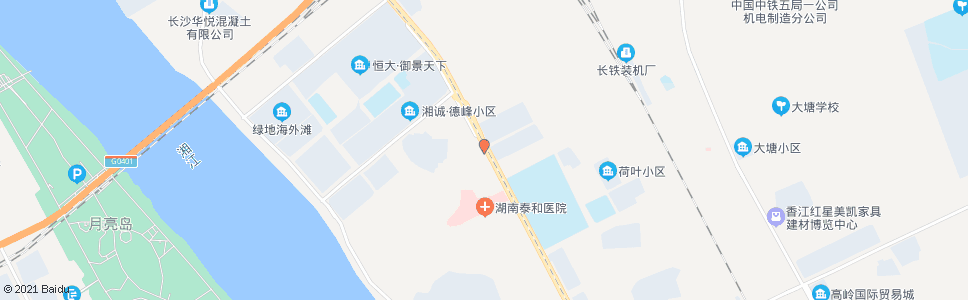 长沙湘江路冯蔡路口_公交站地图_长沙公交_妙搜公交查询2024