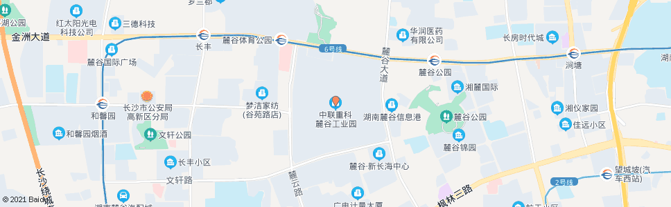 长沙中联重科麓谷工业园(桐梓坡西路口)_公交站地图_长沙公交_妙搜公交查询2024