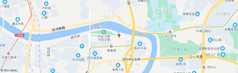 长沙栖凤路德雅路口_公交站地图_长沙公交_妙搜公交查询2024