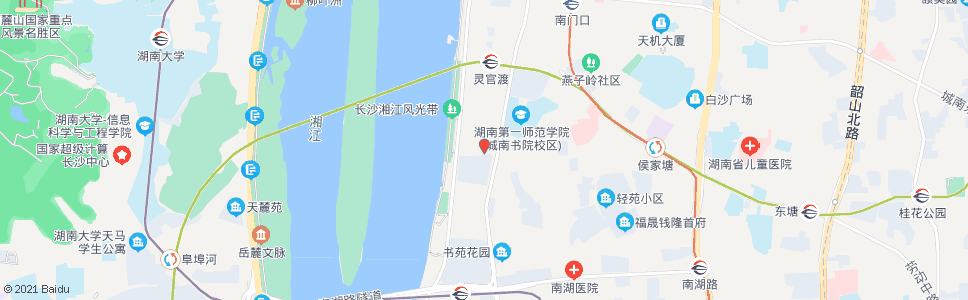 长沙冯蔡路湘江路口_公交站地图_长沙公交_妙搜公交查询2024