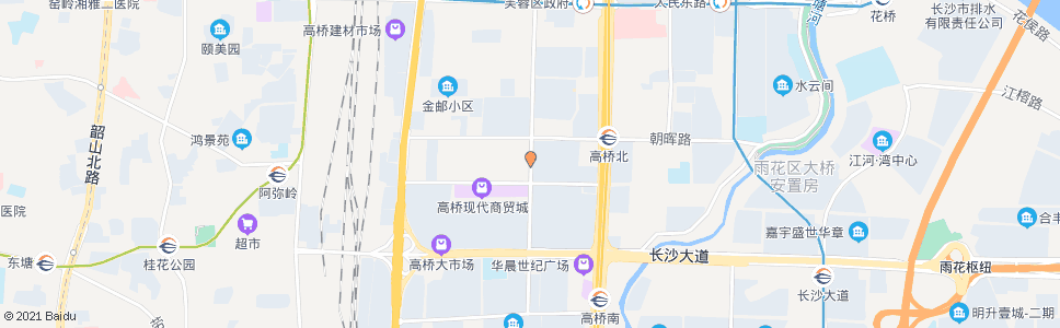 长沙马王堆路高桥大市场北_公交站地图_长沙公交_妙搜公交查询2024