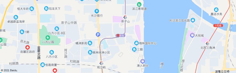 长沙含光路潇湘北路口_公交站地图_长沙公交_妙搜公交查询2024