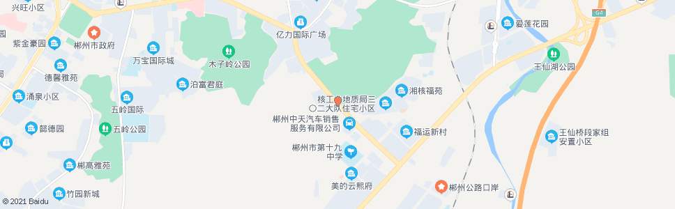 郴州梨树山村委会_公交站地图_郴州公交_妙搜公交查询2024