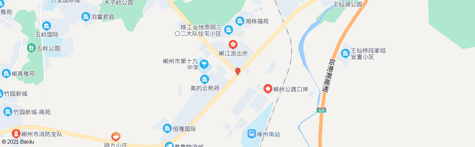 郴州国庆南路郴州大道路口_公交站地图_郴州公交_妙搜公交查询2025