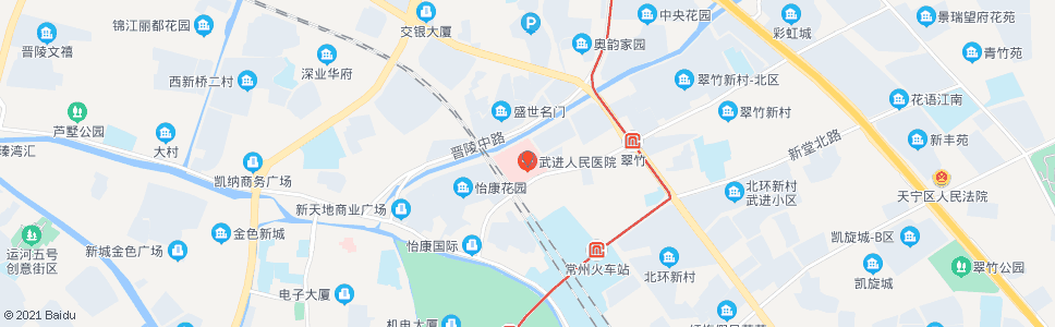 常州武进医院(永宁路)_公交站地图_常州公交_妙搜公交查询2024