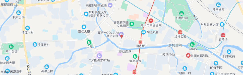 常州嘉宏金鹰海洋馆(晋陵路吊桥路)_公交站地图_常州公交_妙搜公交查询2024